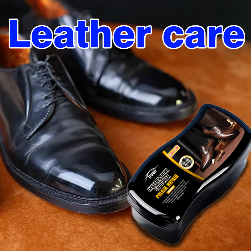 Leather Shoe Polish - Ifubo インスタントシャインシューワックススポンジ、無色のユニバーサルレザーポリッシュ、あらゆる色の革靴、バッグ、家具の修理とケアに。