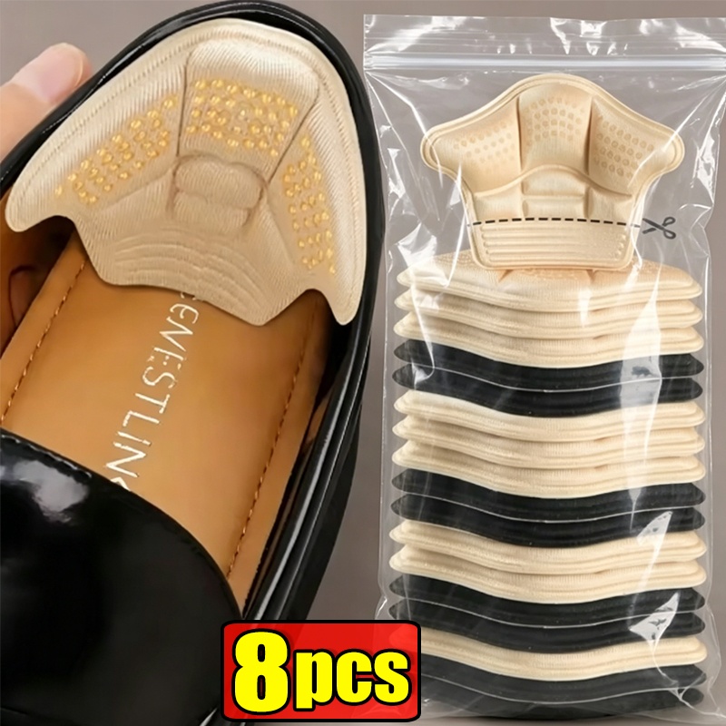 Sneaker Protector - 8 個のヒールステッカー ヒールプロテクター スニーカー サイズ縮小インソール 耐摩耗性足用靴パッド