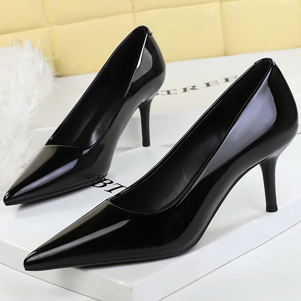 BIGTREEシューズ レディース パンプス パテントレザー - Shoe Tree のレビューと価格