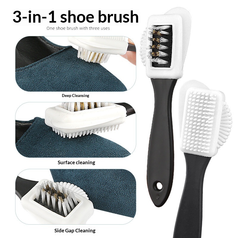 1/2個入り 3面クリーニング便利S字型靴ブラシ スエードク - Shoe Cleaning Brush のレビューと価格