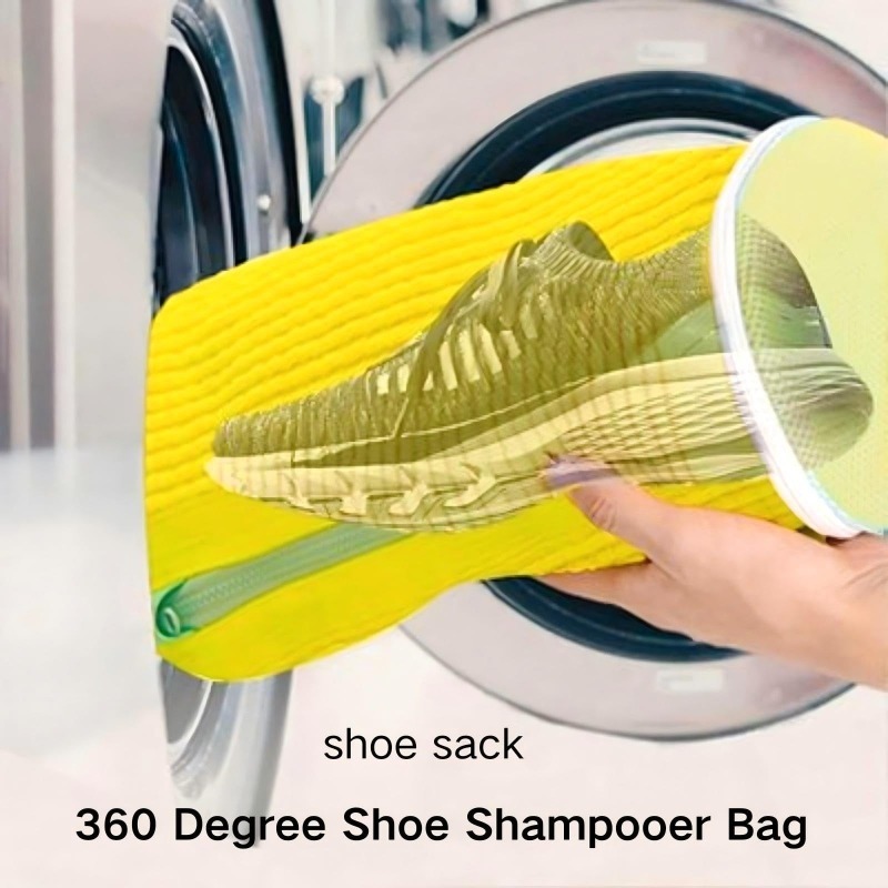 ランドリーバッグ 靴洗い用洗濯ネット - ジッパー付き、内側 - Shoe Cleaning Brush のレビューと価格
