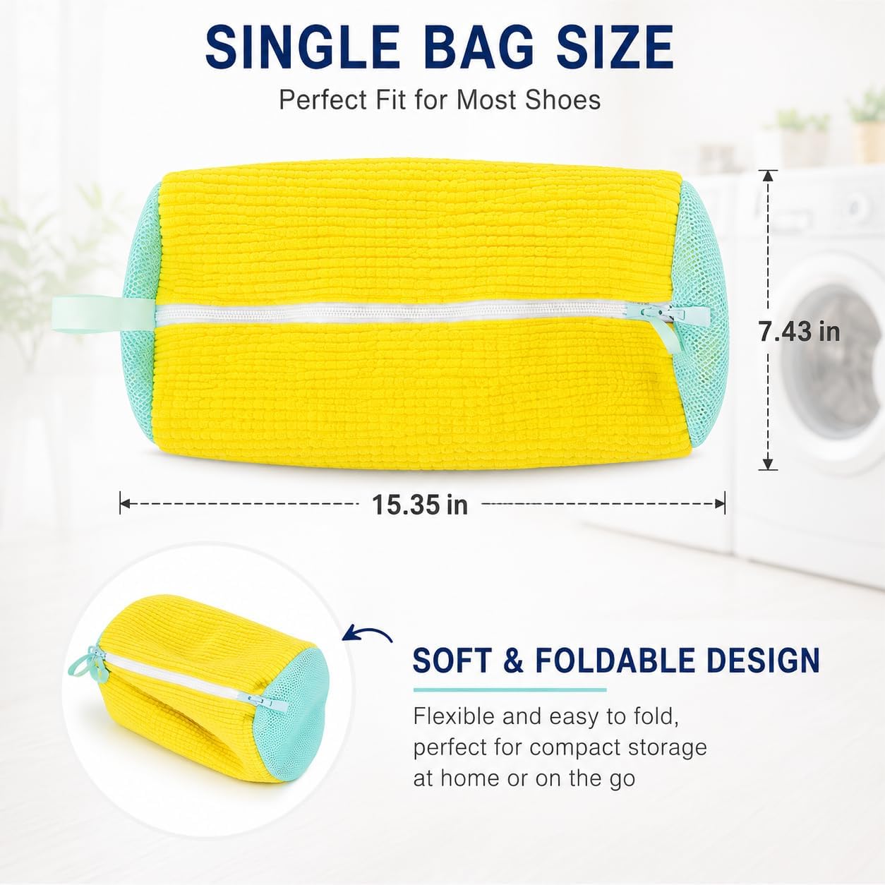 靴洗濯機用バッグ、洗濯機・乾燥機用ランドリーバッグ、あらゆる - Shoe Cleaner のレビューと価格