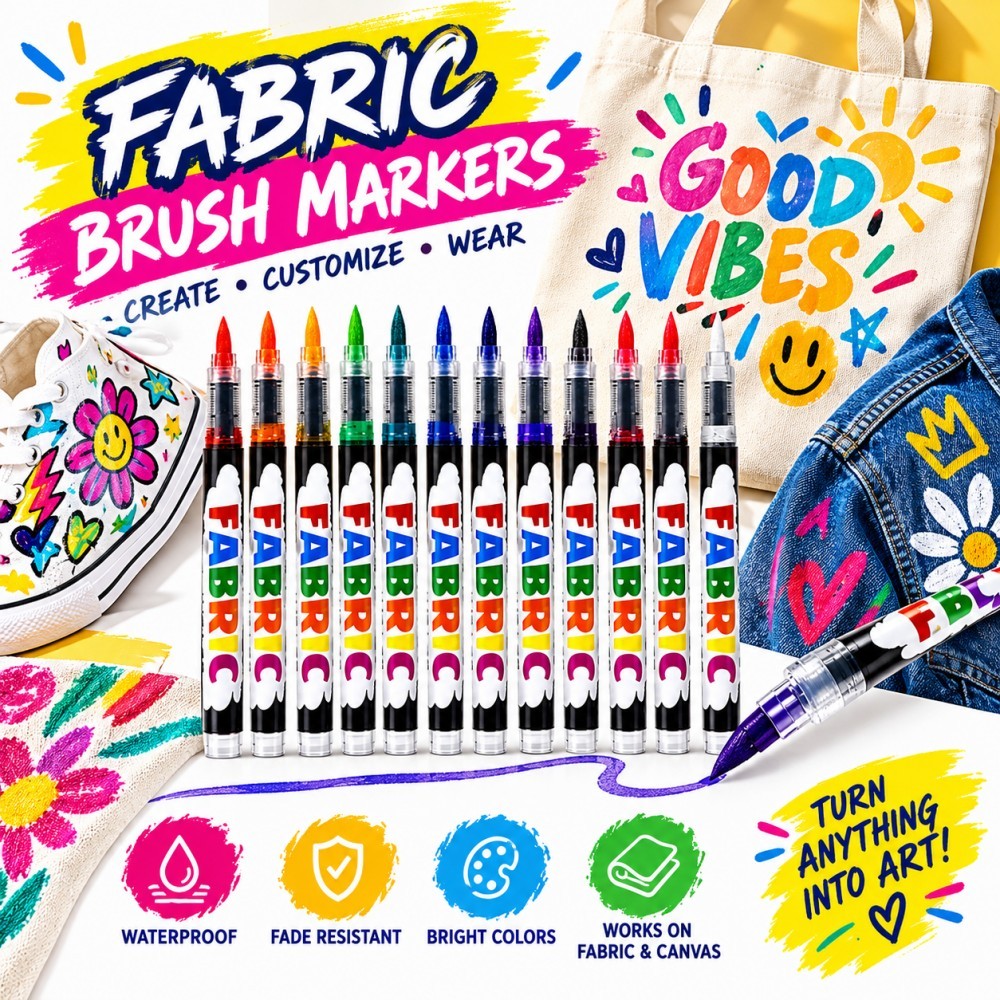 布用マーカー（12/24/36色セット）― Tシャツやキャン - Shoe Brush のレビューと価格