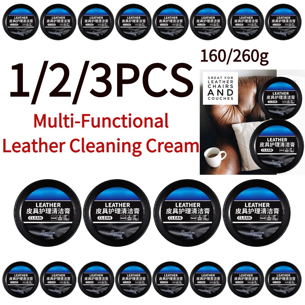 1/2/3 個の革クリーナー & コンディショナー クリーム - Shoe Cleaner のレビューと価格