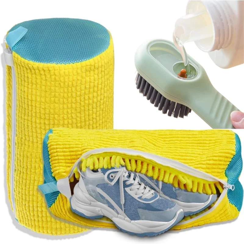 2/3個入り靴洗濯機用バッグ、液体靴ブラシセット、耐久性のあ - Shoe Cleaning Brush のレビューと価格