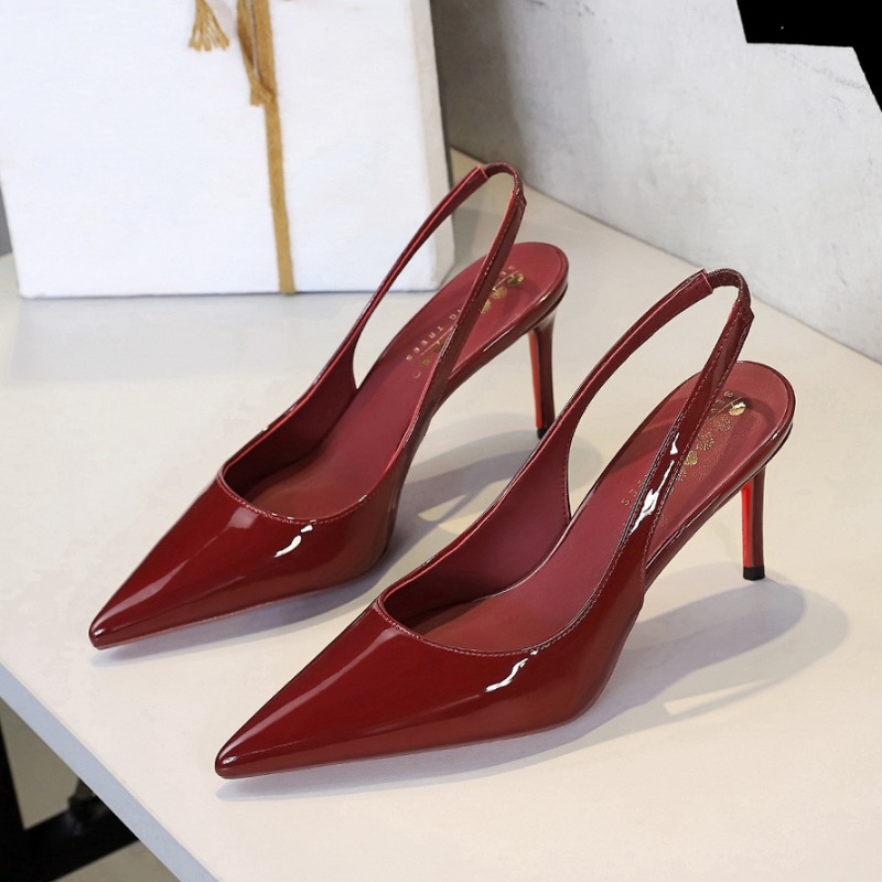 新しい欧米風ポインテッドトゥハイヒール、パテントレザー、細い - Shoe Tree のレビューと価格