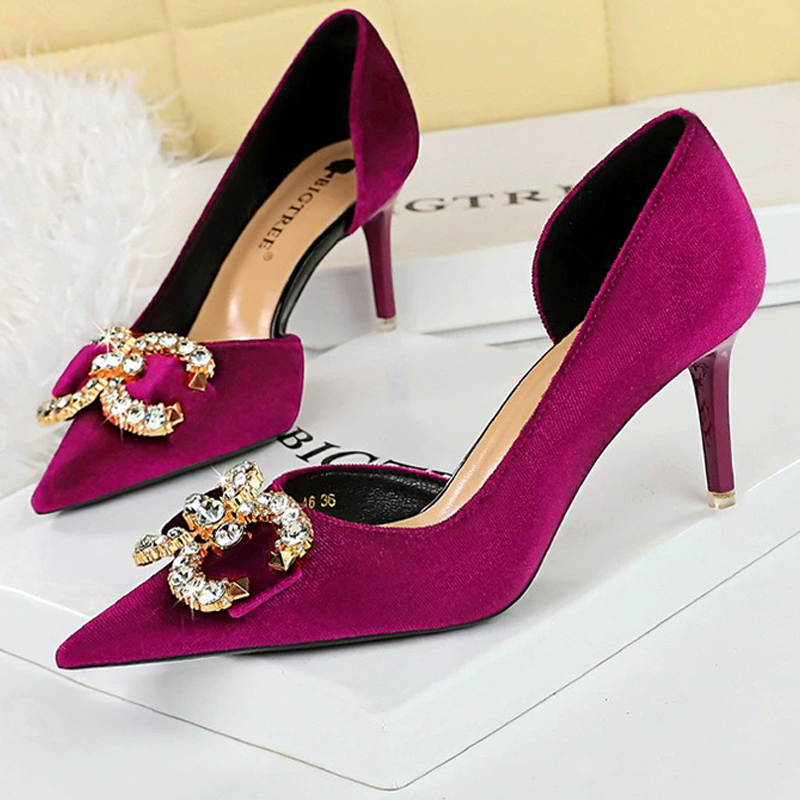 高級婦人用パンプス ハイヒール 7cm 10.5cm スティ - Shoe Tree のレビューと価格