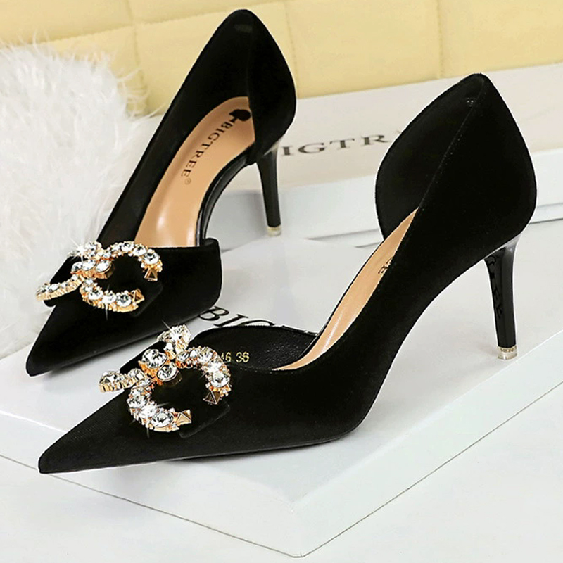 高級婦人用パンプス ハイヒール 7cm 10.5cm スティ - Shoe Tree のレビューと価格